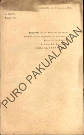 Penetapan aturan umum mengenai pengelolaan air dan tanah yang disewakan di Kadipaten Jogjakarta.