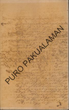 Polisi Wates kepada kedhistirikan Sogan. Surat tanggal 3 Mei 1901. Tentang Gugatan hutang-piutang...