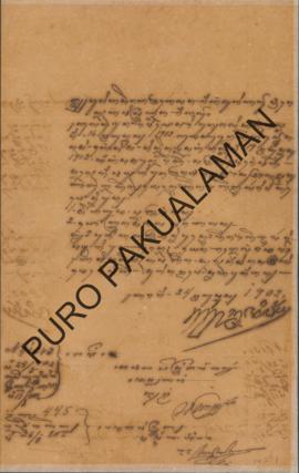 Kedistrikan Galur kepada Pemerintah Resident. Surat tanggal 1 Mei 1902 tentang Gugatan jual beli ...