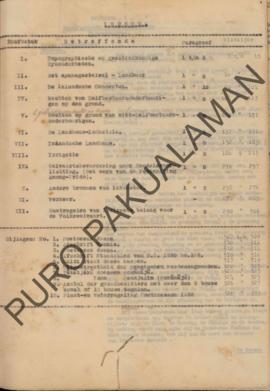 Nota : Perbaikan pertanian dan pekerjaan ekonomi di Kulonprogo dan Adikarto dari A.Johkers.