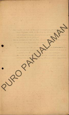 Konsep permintaan izin dari Pangeran Notodirodjo di Pakualaman kepada Ratu Belanda, perihal anakn...