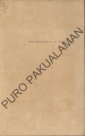 Daftar nama penari tamu pada acara tanggal 19-20 Desember 1931