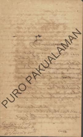 Surat salinan Wadana Amabarawa angka 489/27 tanggal 3 April tentang perintah pencarian (penangkap...