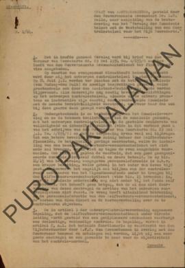 Daftar dari catatan yang dibuat oleh Akuntan Pemerintah Dr. L.H. Belle berdasarkan hasil pemerika...