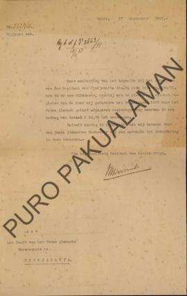 Register yang diterbitkan untuk izin anggaran oleh Kepala Pemerintahan daerah dari Kulon Progo di...