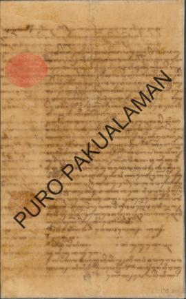 Kabupaten Adikarta kepada Pemerintah Pakualaman. Surat tanggal 8 Mei 1902 tentang Mbok Selasetika...