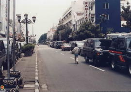 Suasana Jl. Malioboro menjelang pelantikan Gubernur