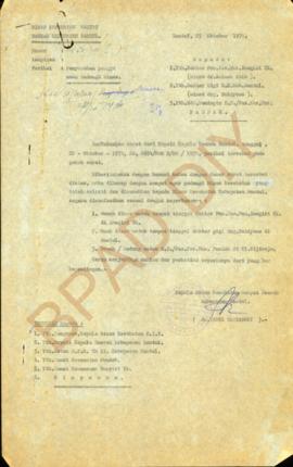 Surat dari Kepala Dinas Kesehatan Rakyat DIY kepada dokter Puskesmas Imogiri, Pandak dan RS. Bant...