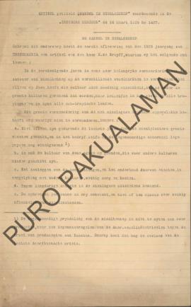 Artikel berjudul “Handel in Sisal Hennep” terjadi di Indische Mercuur pada 16 Maret 1909 No.1427 ...