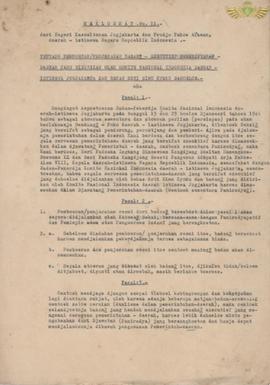 Maklumat No : 11 dari Negeri Kasultanan Jogjakarta dan Pradja Pakualaman, Daerah Istimewa Negara ...