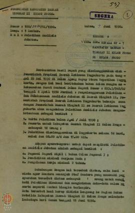 Surat dari Pemerintah Kabupaten Dati II Kulon Progo untuk Kepala BP-7 Kabupaten Dati II Kulon Pro...