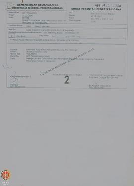 Surat Perintah Pencairan Dana Nomor : 411794E/030/118 tanggal 13/12/2006 Belanja lain-lain Dana R...