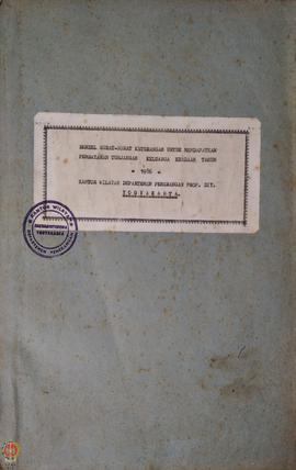 Buku “Bendel Surat Keterangan untuk mendapatkan Pembayaran Tunjangan Keluarga Keadaan Tahun 1986 ...