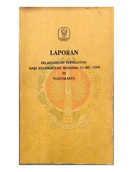 Laporan Pelaksanaan Peringatan  Hari Kebangkitan  Nasional 20 Mei 1992 di Yogyakarta dari Kantor ...