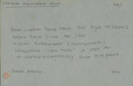 Surat dari NV. Cultuurmaatschappij Beran kepada Penningmeester (Bendaharawan)  Waterschap “Opak-P...