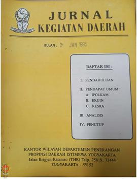 Jurnal Kegiatan Daerah tentang Analisa Situasi Pendapat Umum Bidang IPOLKAM (Ideologi Politik dan...