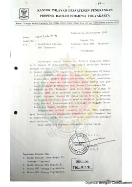 Berkas surat perihal peringatan dan klarifikasi atas penambahan halaman Surat Kabar Mingguan Eksp...