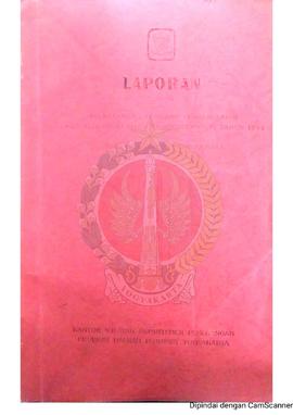 Buku Laporan Pelaksanaan Pameran Pembangunan HUT XLIX Proklamasi Kemerdekaan Republik Indonesia T...