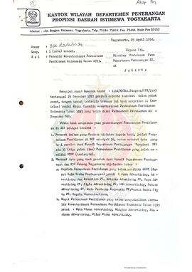 Berkas mengenai Inventarisasi Periklanan Indonesia tahun 1993 atas nama PT. Midpro Communications...