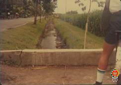 Tampak kondisi awal saluran irigasi dilihat dari Utara. (bagian 3)