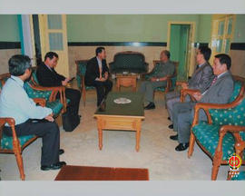 Suasana penerimaan tim dari PT. KNH Garmindojaya (Korea Garment Manufacturer’s Association) dalam...