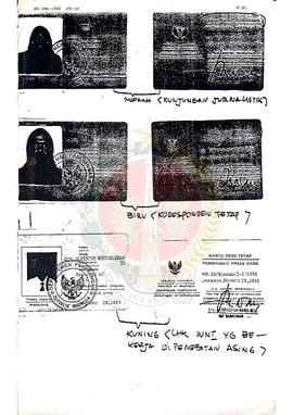 Kartu Pers Tetap Jurnalistik a.n. Drs. Albertus Wahyurundhato.