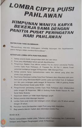 Surat pengantar dari Kepala u.b Kepala Bagian Tata Usaha Kantor Wilayah Departemen Sosial Provins...