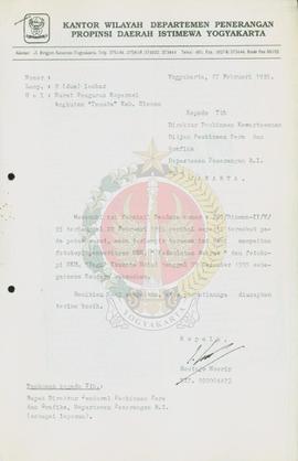 Berkas surat perihal Pemberitaan Surat Kabar Harian Kedaulatan Rakyat dan Surat Kabar Harian Pagi...