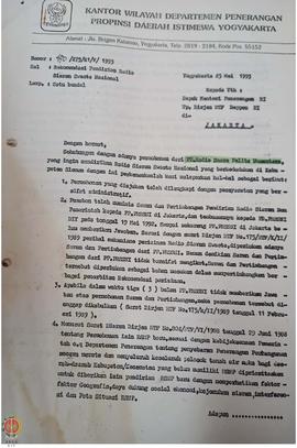 Berkas surat perihal rekomendasi untuk mendapatkan izin pendirian Radio Siaran kepada PT. Radio S...