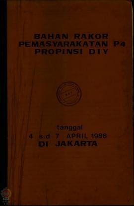 Surat menyurat tentang rapat koordinasi teknis pembudayaan P-4 tingkat II di DIY.