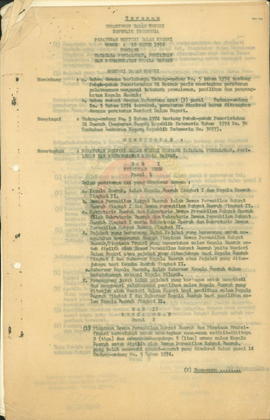 Peraturan Mendagri No. 10,11,12,13,14 Tahun 1974 tentang Tatacara Pengangkatan Kepala dan Wakil K...