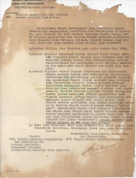 Surat dari Kementerian Pengajaran, Pendidikan, dan Kebudayaan Nomor : 316/Bhg. Kepada Kepala Djaw...