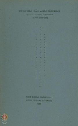 Program Kerja Balai Latihan Transmigrasi DIY tahun 1988/1989.