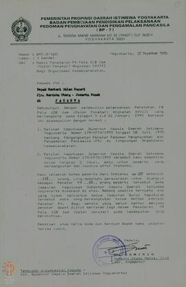 Hasil Pencapaian Penataran P-4 Angkatan XXVIII Tahun Anggaran 1994/1995.