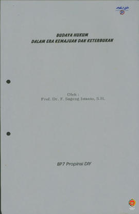 Surat dari Kepala BP7 Propinsi DIY kepada Gubernur DIY U.P Sekwilda Prop. DIY perihal pemberitahu...