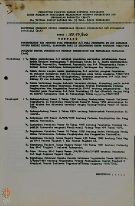    Surat Keputusan No: 843/805 tanggal 1 Agustus tentang Pembentukan Tim Pelaksana Kegiatan Pena...