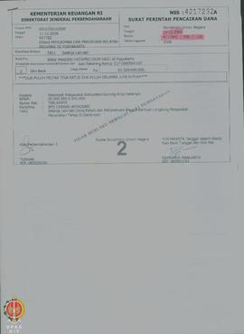 Bendel Surat Perintah Pencairan Dana Tahun Anggaran 2007 Belanja lain-lain II lainnya, Dana Rehab...