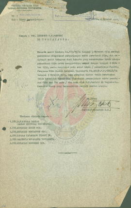 Ijin perpanjangan pemutaran film oleh NV. Perfebi di Yogyakarta