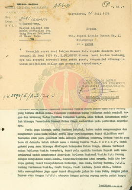 Ucapan selamat dan mohon perhatian tentang Makam Pahlawan di Desa Beku Kulon Progo.