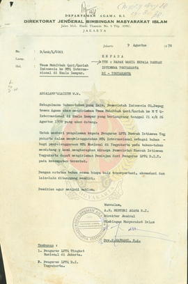 Team muhibah Qori/Qoriah Indonesia ke-MTQ Internasional di Kualalumpur.