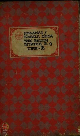 Daftar pegawai/kepala desa yang belum di tatar P-4 tipe B.