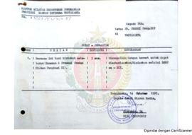 Surat dari Kepala Seksi Siaran Radio Kantor Wilayah Departemen Penerangan Provinsi Daerah Istimew...