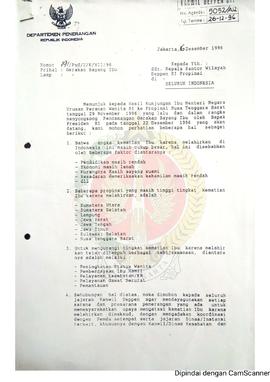 Surat dari Direktur Penerangan Daerah Departemen Penerangan Republik Indonesia kepada Kepala Kant...