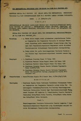 Surat Keputusan Kepala BP-7 Provinsi Daerah Istimewa Yogyakarta Nomor 31/KPTS/BP-7/82, 41/KPTS/BP...