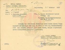 Telegram tentang laporan kegiatan sisa-sisa G 30 S/PKI di Jawa Timur dan Kalimantan Timur