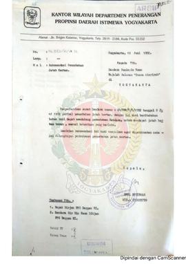 Berkas surat perihal rekomendasi penambahan jatah kertas untuk Majalah Suara Aisyiyah.