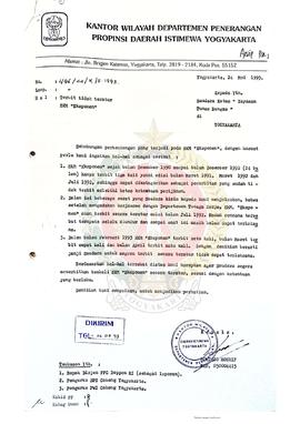 Berkas surat perihal penerbitan Surat Kabar Mingguan Eksponen yang tidak teratur