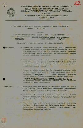 Berkas Penyelenggaraan Penataran P-4 Pola 45 Jam Terpadu bagi Mahasiswa Baru Akademi Kesejahteraa...
