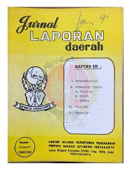 Jurnal Laporan daerah tentang Analisa Situasi Pendapat Umum  Bidang IPOLKAM (Ideologi Politik dan...