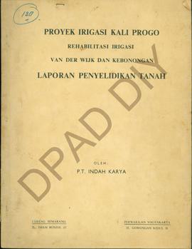 Laporan penyelidikan tanah proyek irigasi Kaliprogo pekerjaan rehabilitasi irigasi Van Der Wijk d...